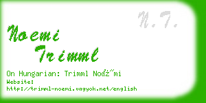 noemi trimml business card